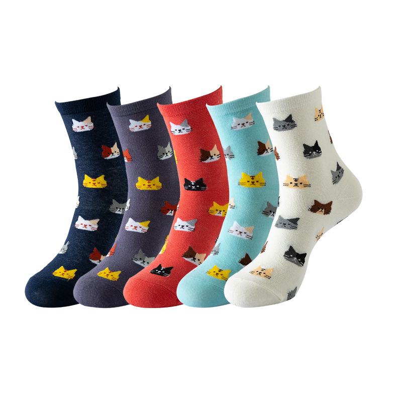 5 Pairs Womens Funny socks