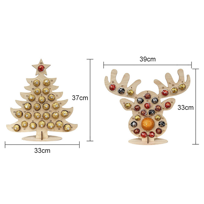 Wooden Christmas Party Chocolate Frame