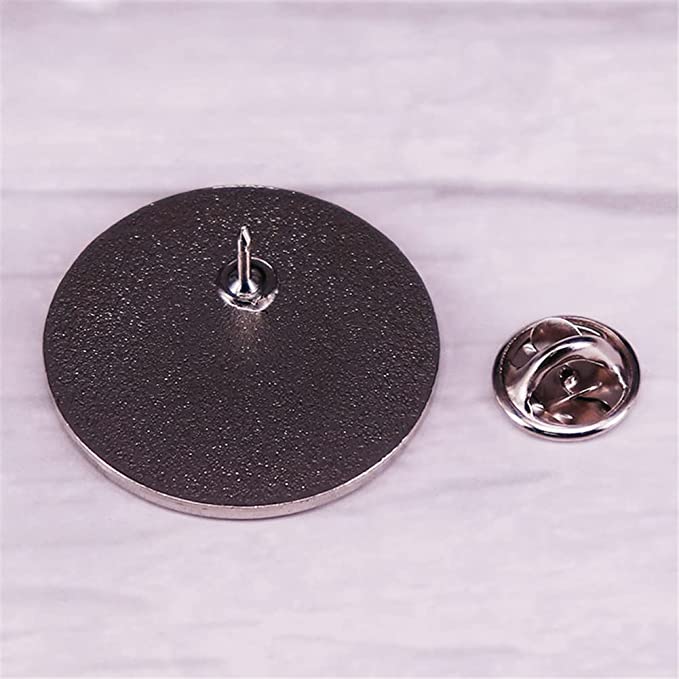 "HELL WAS FULL SO I CAME BACK" FUNNY BROOCH