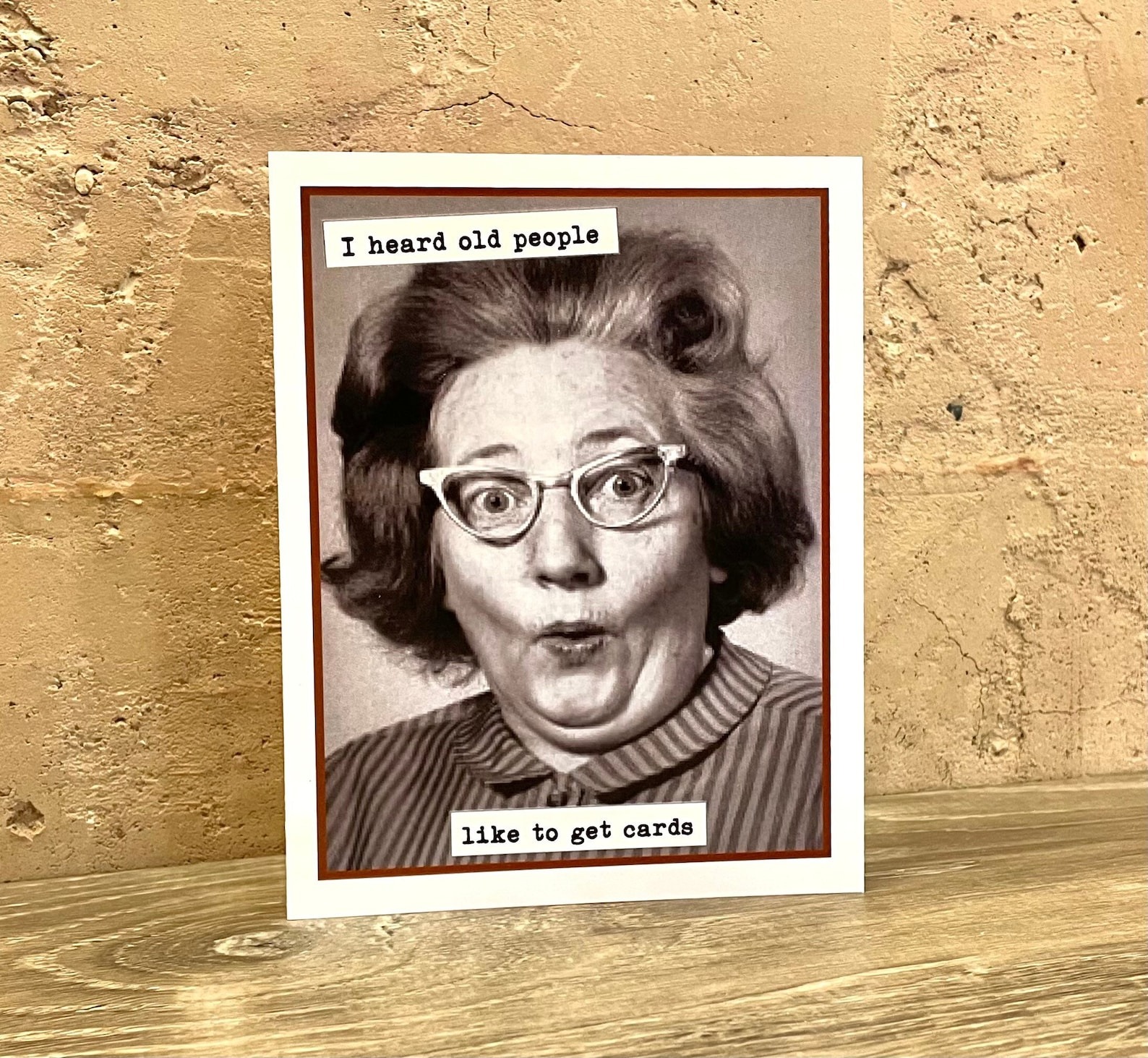 Funny Vintage Photo Card