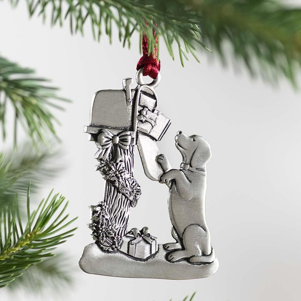 Solid Pewter Christmas Tree Ornament - BUY 5 FREE SHIPPING