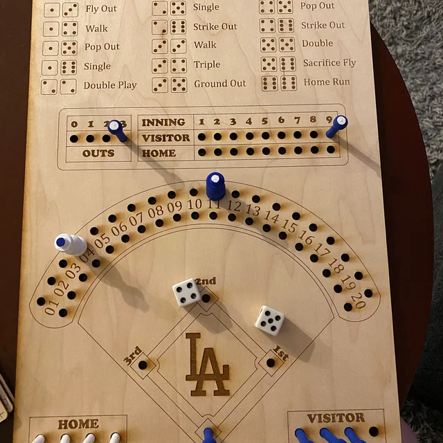 🎲BASEBALL DICE BOARD GAME