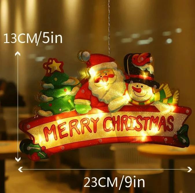 CHRISTMAS WINDOW HANGING LIGHTS - Buy 4 FREE SHIPPING NOW!