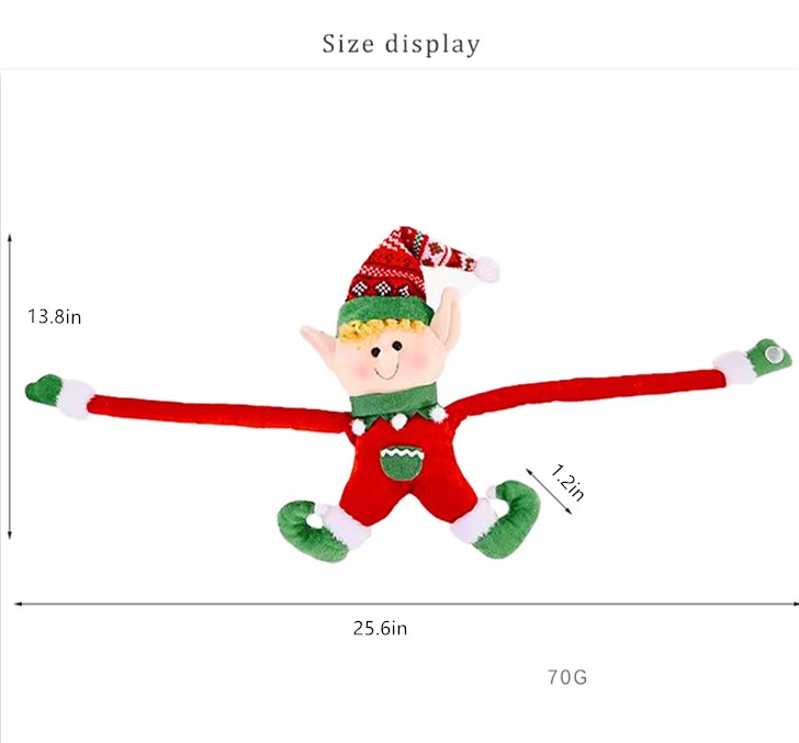 🎀Merry Christmas Elf Doll Home Ornaments for Kids Gift Xmas Tree Decoration  Doll