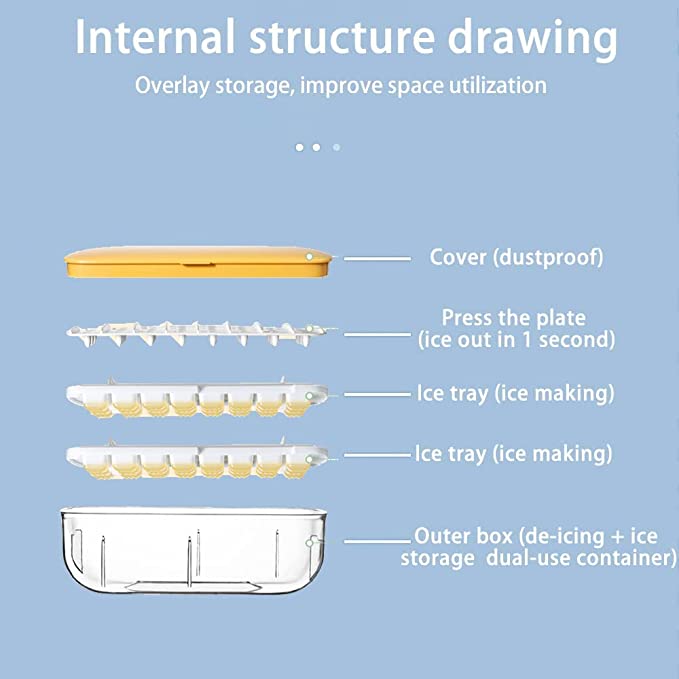 ✨Press type Ice Cube Maker