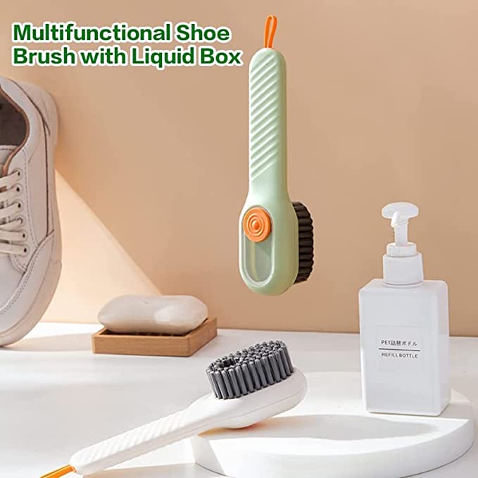 Multifunctional Shoe Brush With Liquid Box