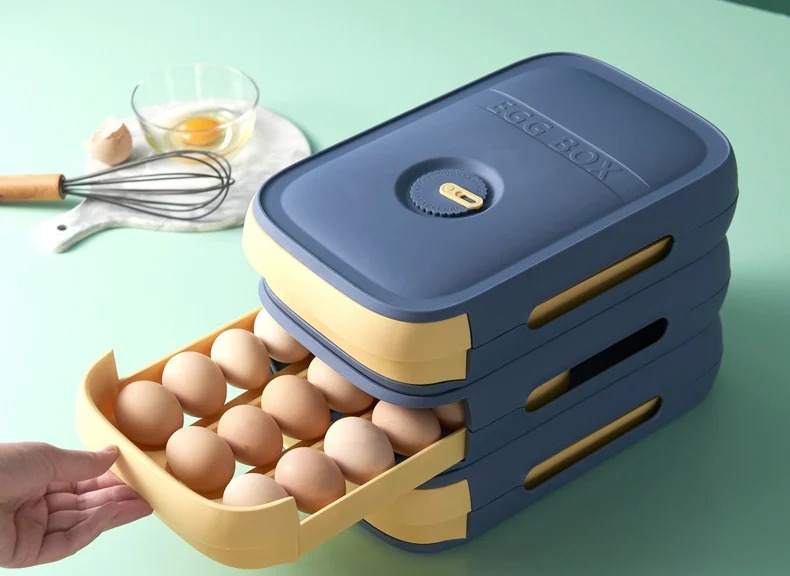 (🔥HOT SALE NOW - 40% OFF)NEW DRAWER TYPE EGG STORAGE BOX