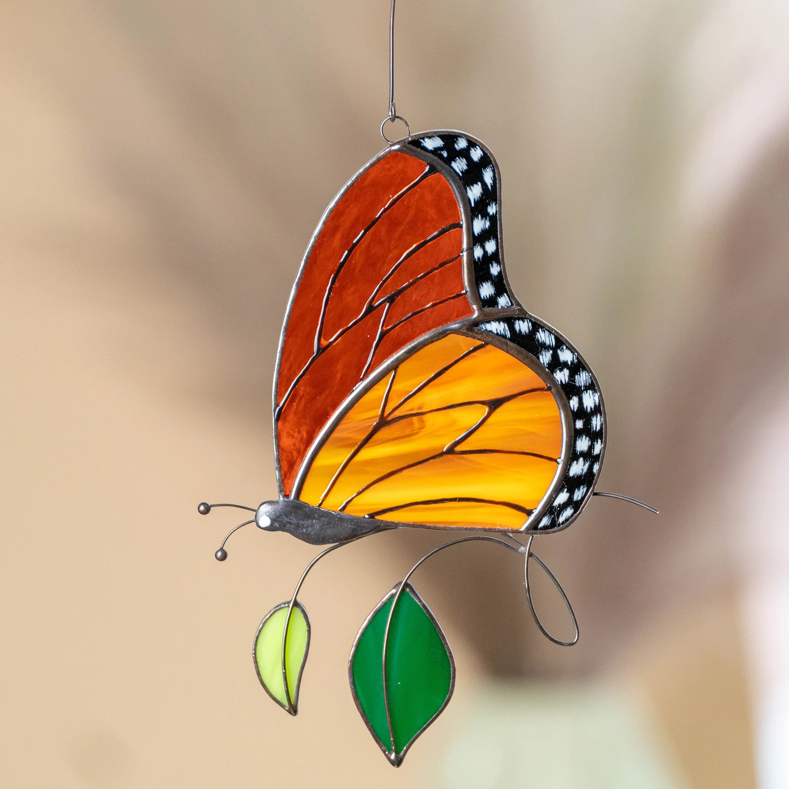 【Mother's Day Promotion 50% OFF】Handmade Butterfly Stained Window Hang