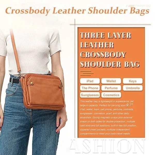 🎄Hot Sales - 🛒50% OFF - Crossbody Leather Shoulder Bags and Clutches