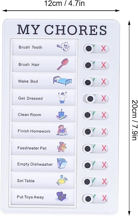 Magnetic Dry-Erase Daily Routine Chart📋