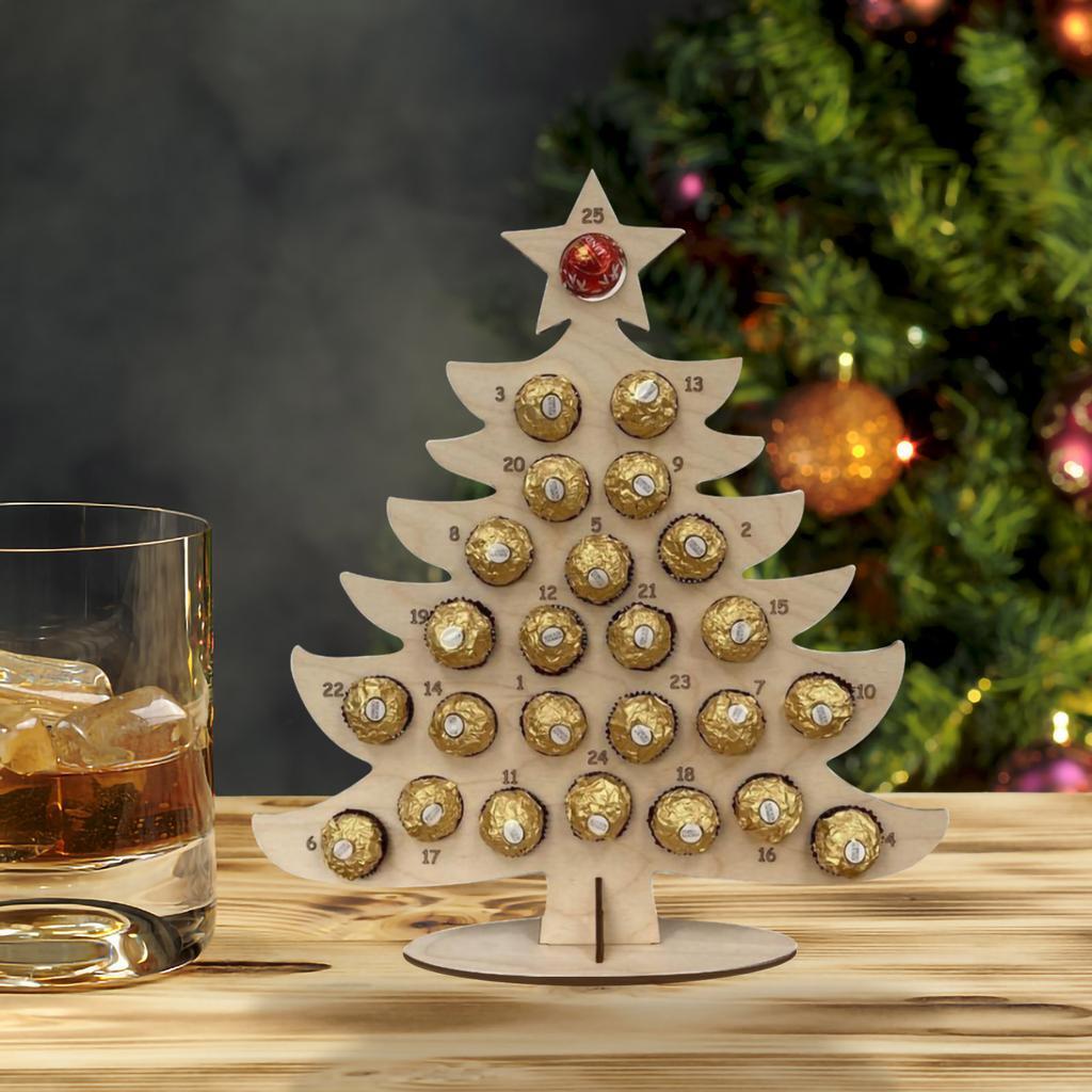 Wooden Christmas Party Chocolate Frame