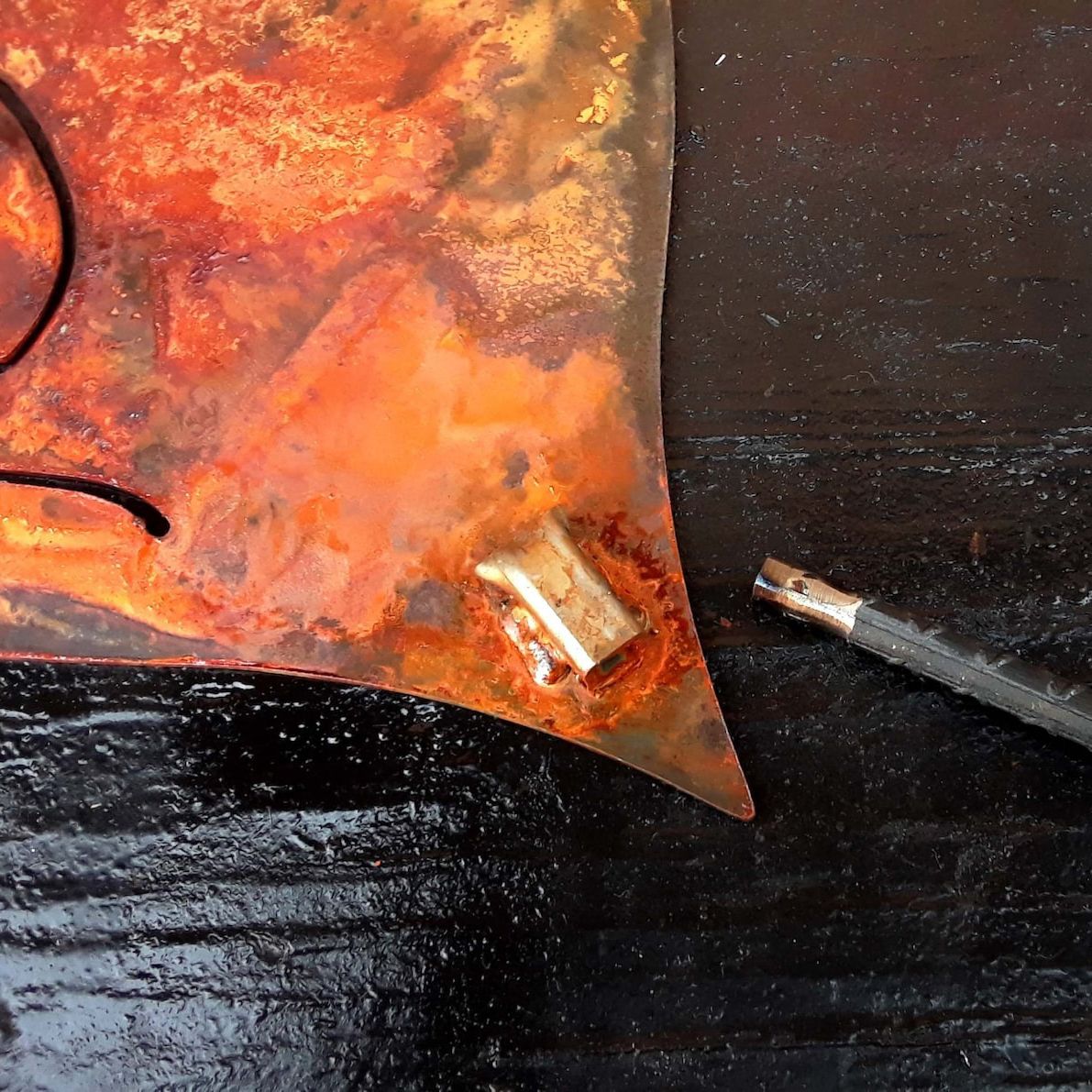 A Rusted Heart in the Garden