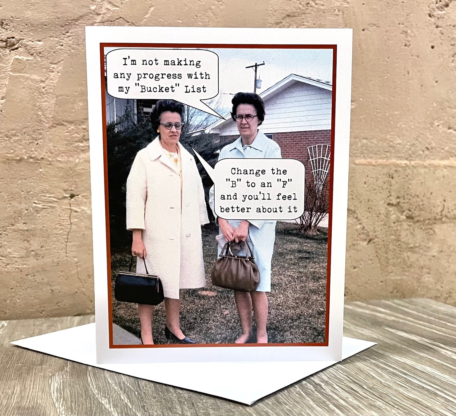 Funny Vintage Photo Card