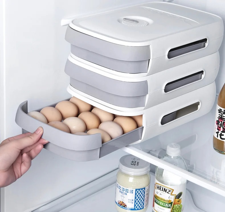 (🔥HOT SALE NOW - 40% OFF)NEW DRAWER TYPE EGG STORAGE BOX