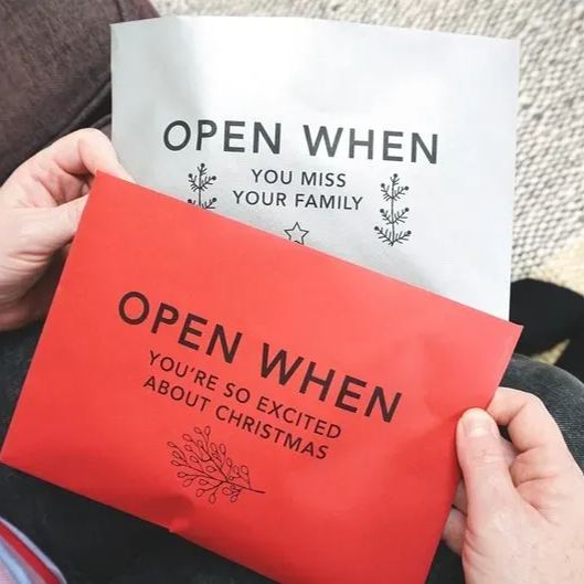 Open When Envelopes For Christmas❄