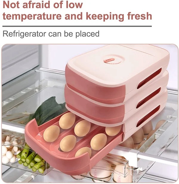 (🔥HOT SALE NOW - 40% OFF)NEW DRAWER TYPE EGG STORAGE BOX