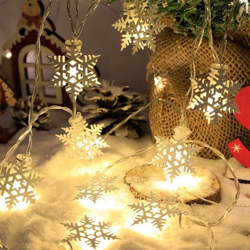 🎁2022 Christmas Iron Artwork LED String Lights Decoration🔥