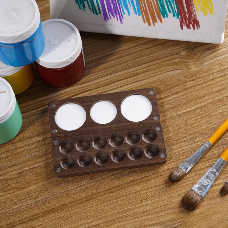 Portable Walnut Watercolor Palette🎨