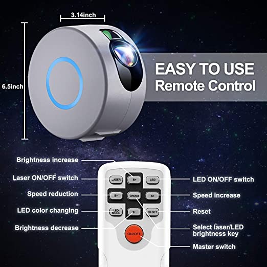 🌌LED Galaxy Projector Light with Nebula
