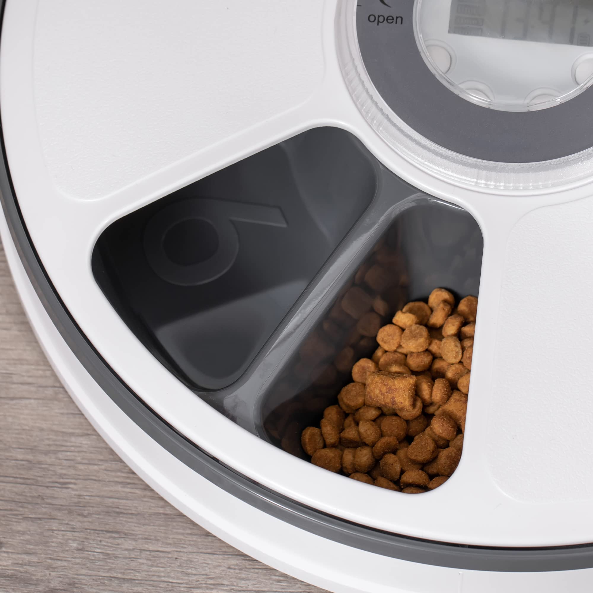 🎉Big Sale -40% OFF🎉Auto Pet Timing Feeder 6 Grids Dispenser with Mus