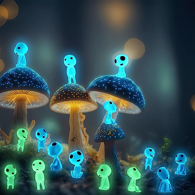 6 Pcs Luminous Ghost Tree Elves Set