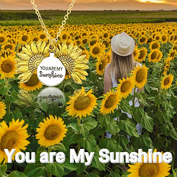🌞"You Are My Sunshine" Sunflower Necklace🌻