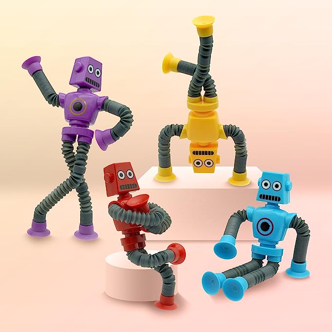 Suction Cup Pop Tube Robot