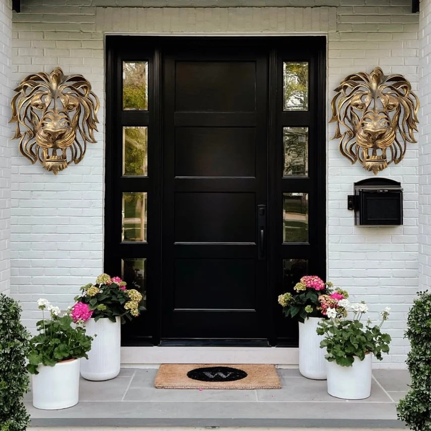 ✨Rare Find - 🦁Large Lion Head Wall Mounted Art Sculpture