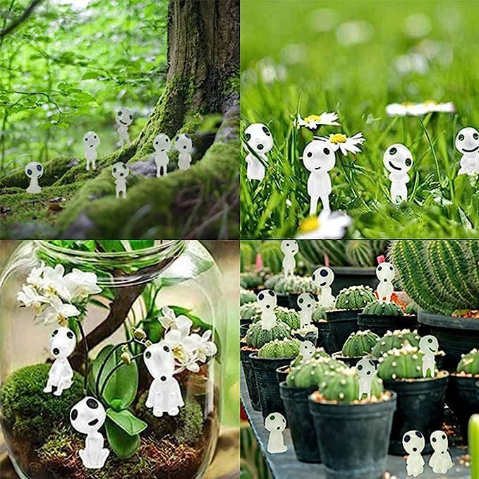 6 Pcs Luminous Ghost Tree Elves Set