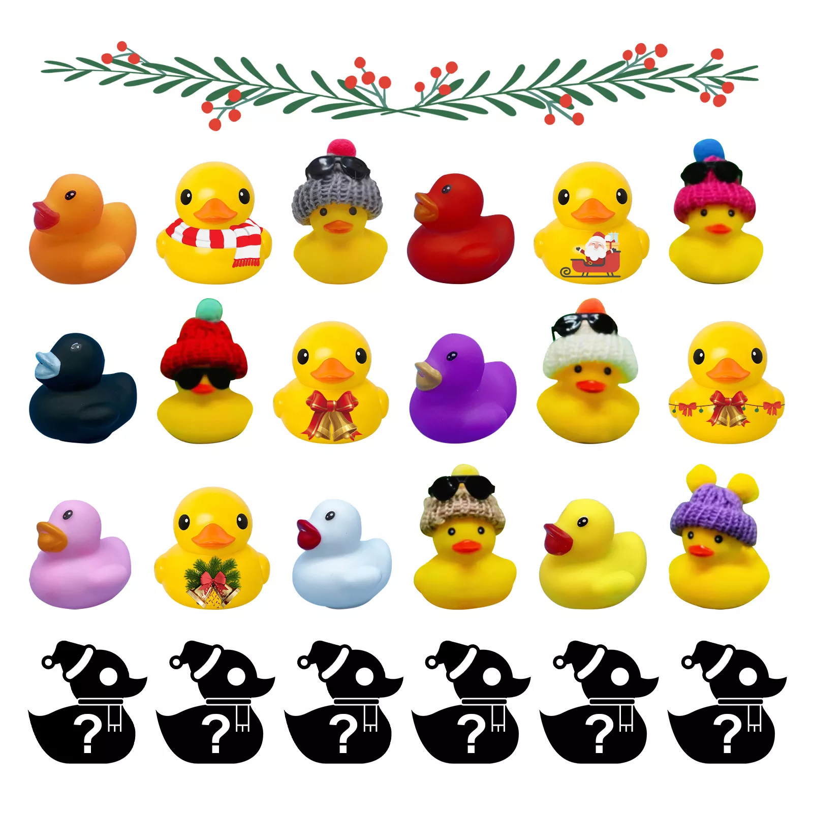 🎁Advent Calendar 2022-24 Rubber Ducks Advent Calendar For Kids