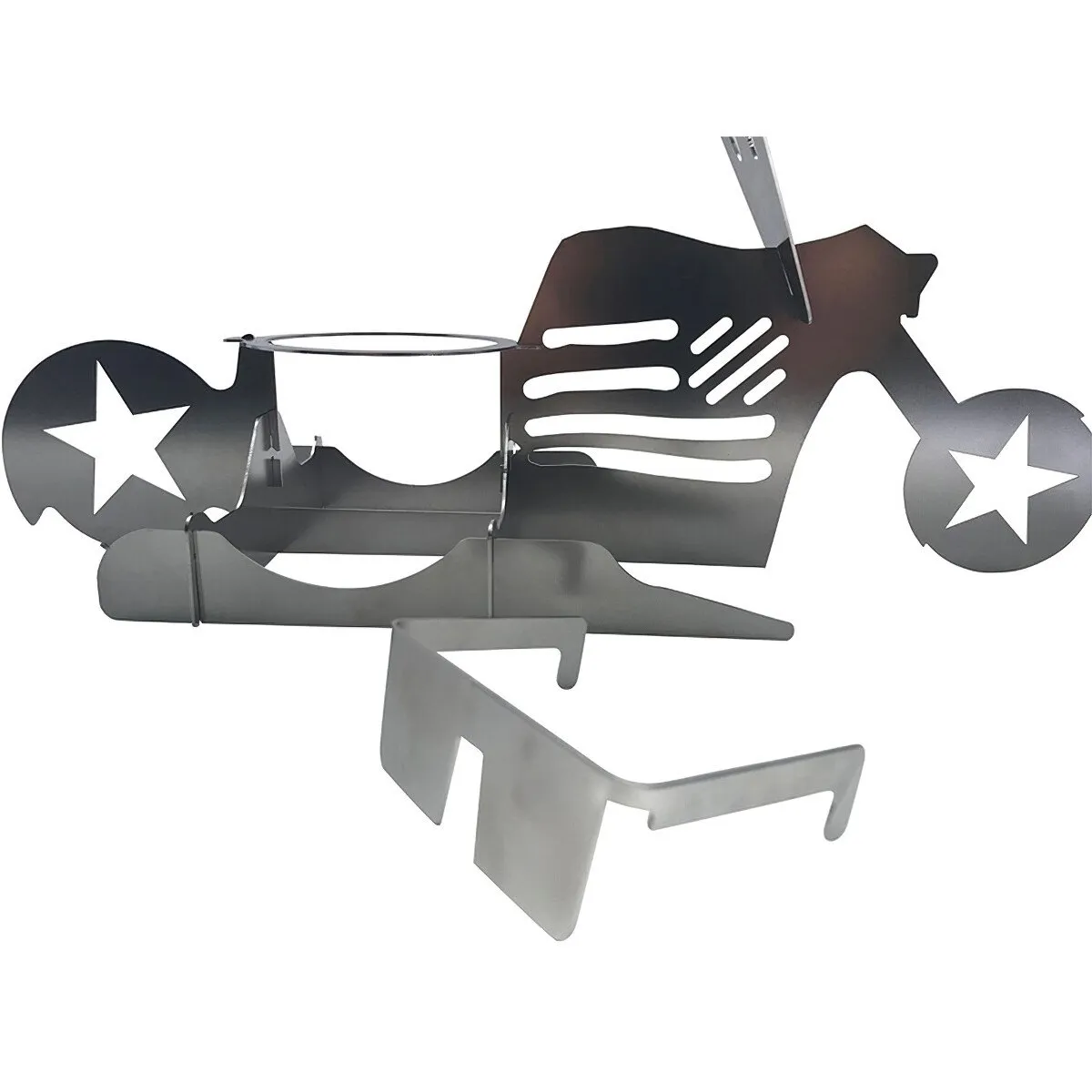 Portable Chicken Stand Beer- American Motorcycle BBQ