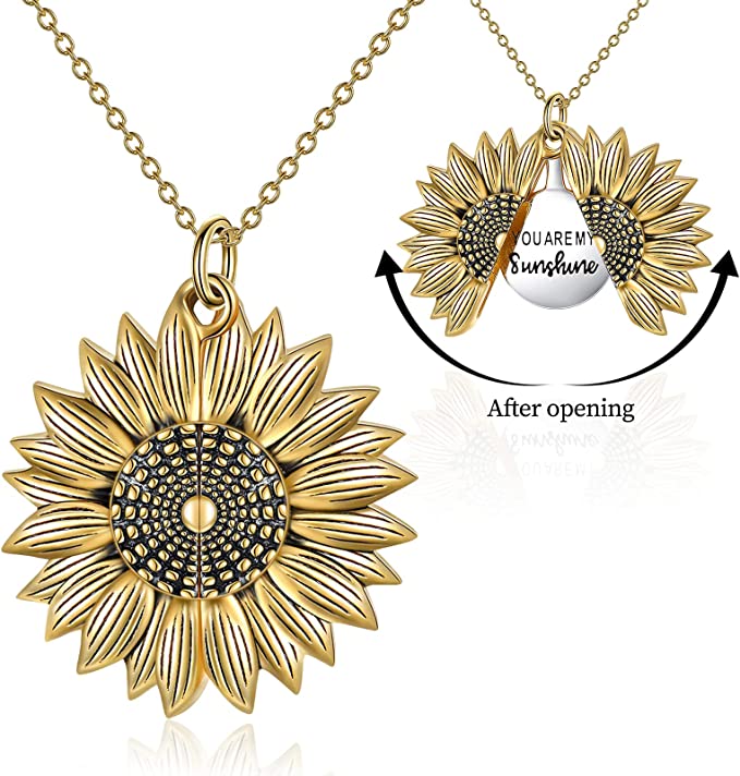 🌞"You Are My Sunshine" Sunflower Necklace🌻