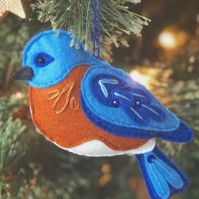 Felt Bird Ornament