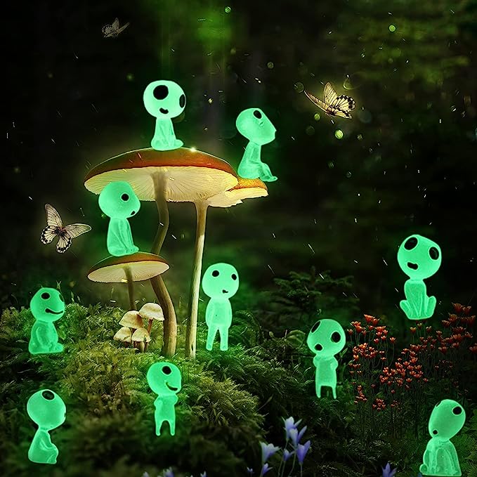 6 Pcs Luminous Ghost Tree Elves Set