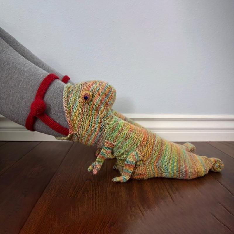 🎅Christmas Pre Sale- 3D Knit Crocodile Socks