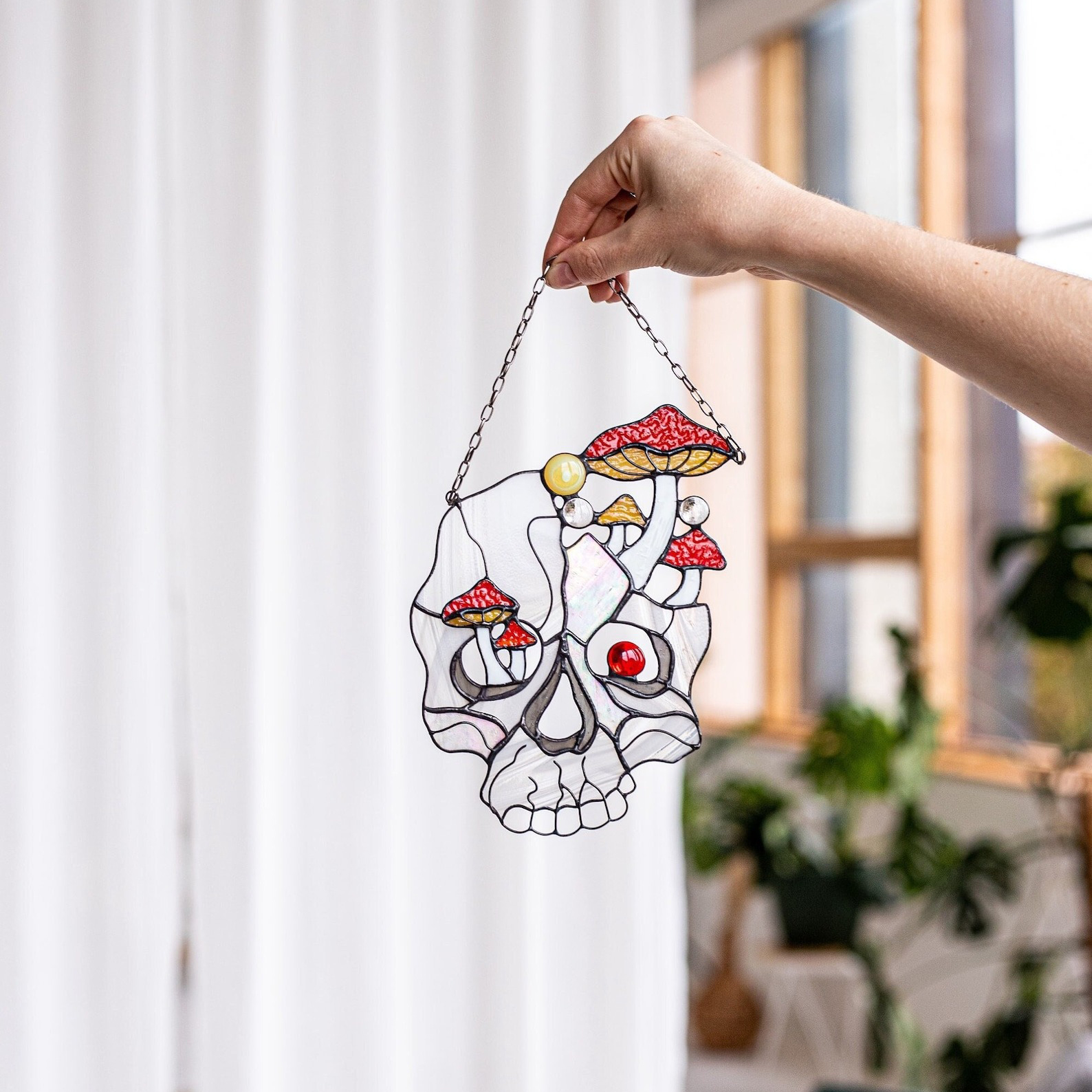 【Halloween Hot-Sale 50% OFF】Funny Halloween Ghost Suncatcher