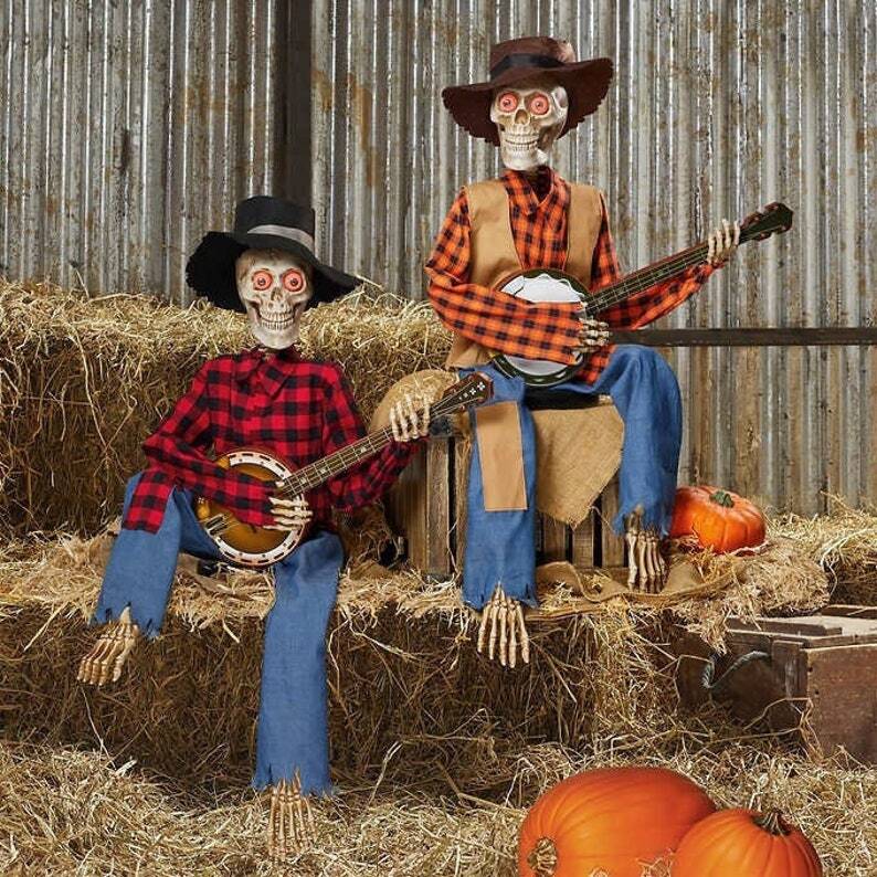 💀🪕Funny Animated Dueling Banjo Skeletons