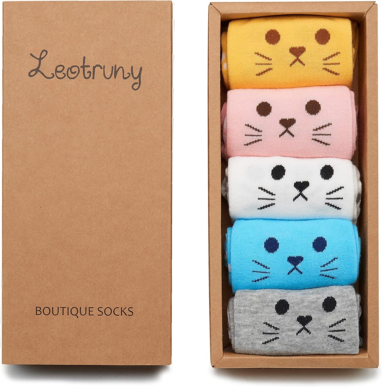 5 Pairs Womens Funny socks