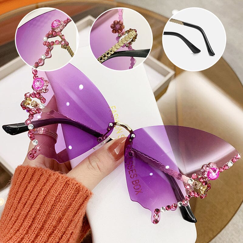 ✨Shiny BUTTERFLY SUNGLASSES🦋