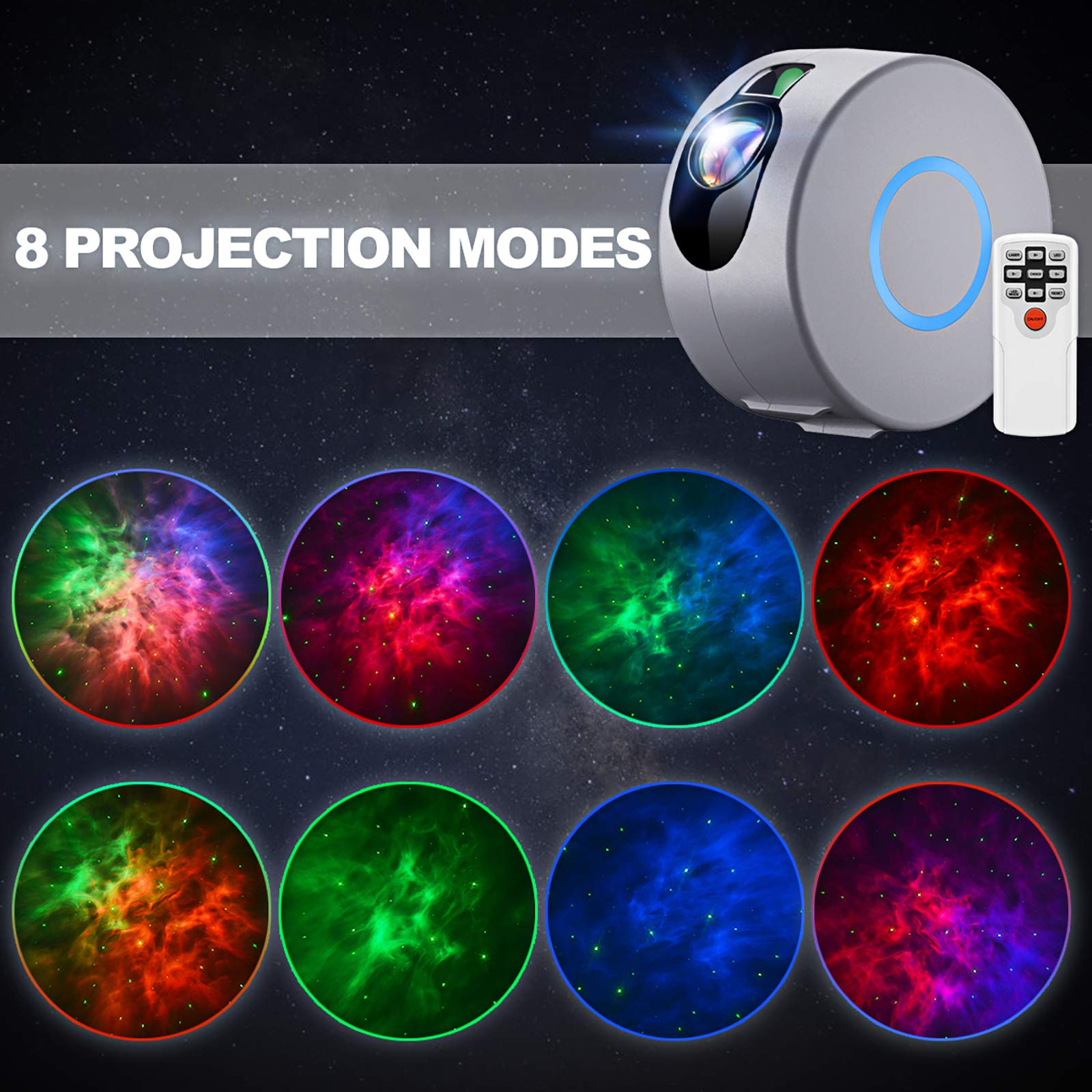 🌌LED Galaxy Projector Light with Nebula