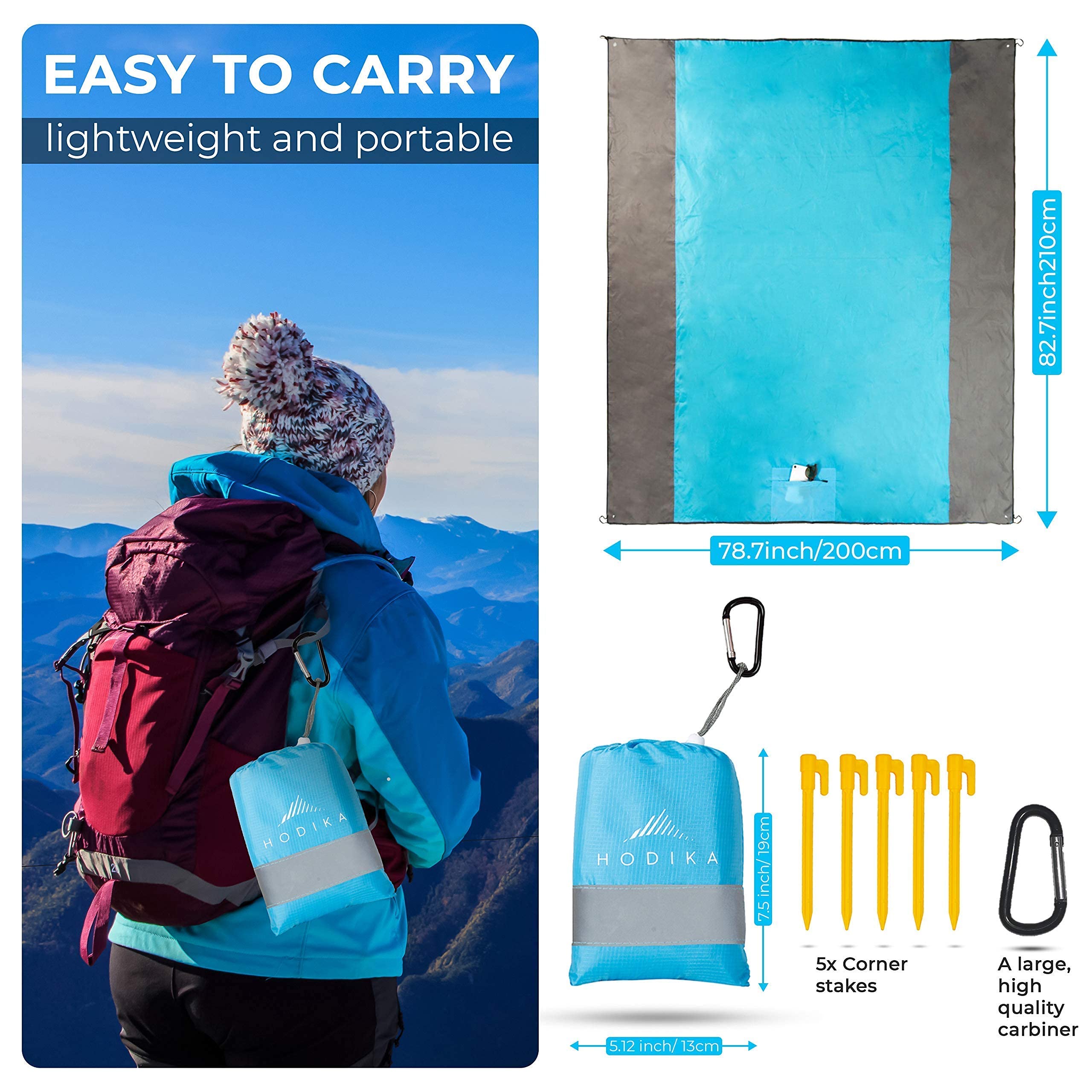 🔥SUMMER HOT SALE-Lightweight Sandproof Beach Blanket