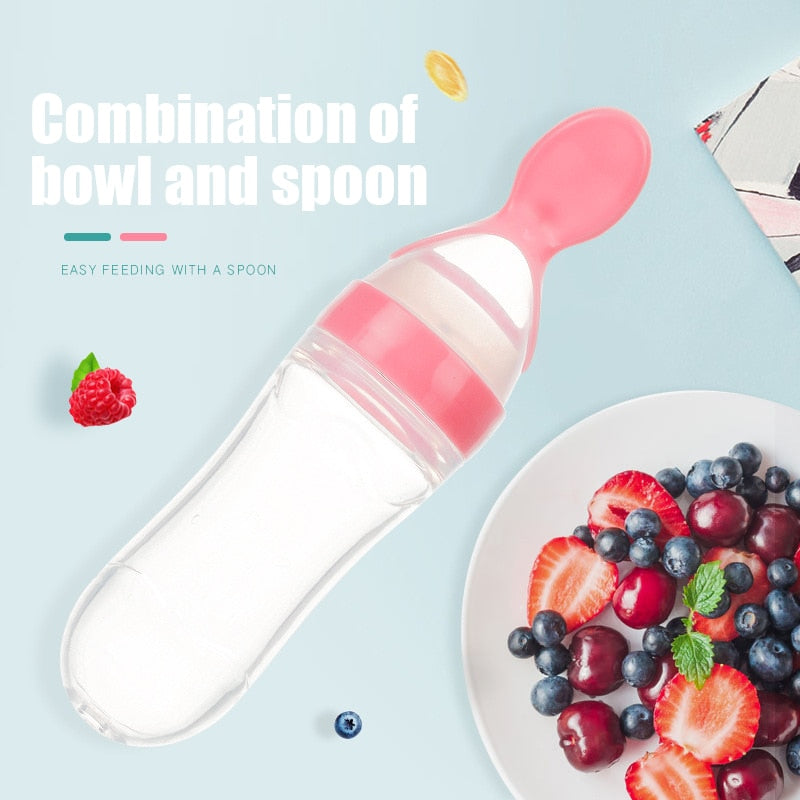 🍼Baby spoon bottle 🥄