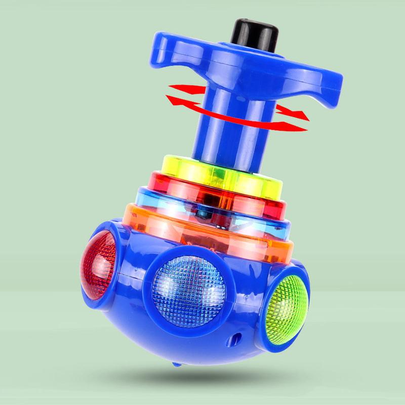 🎶Music Flashing Spinners Toy with Launcher