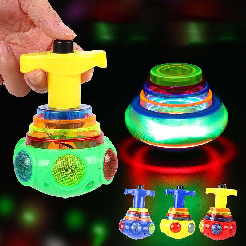 🎶Music Flashing Spinners Toy with Launcher
