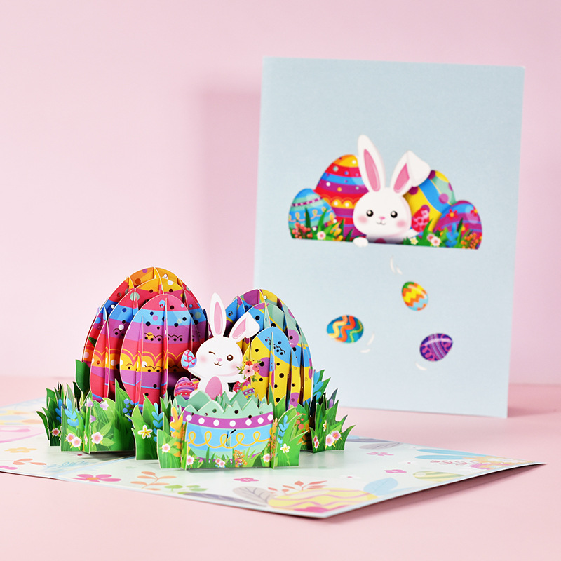 Easter 3D paper carving greeting cards