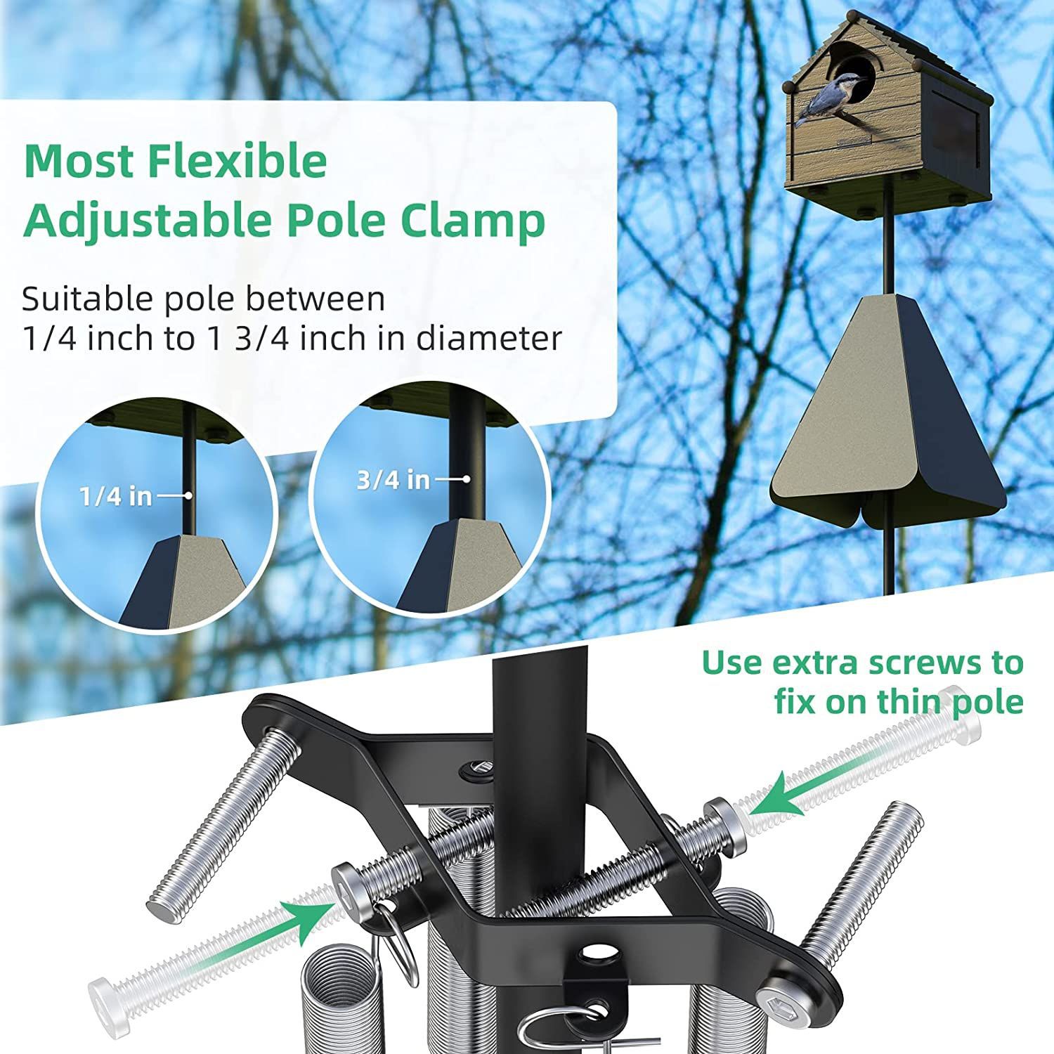 Squirrel Baffle with Dual Defense