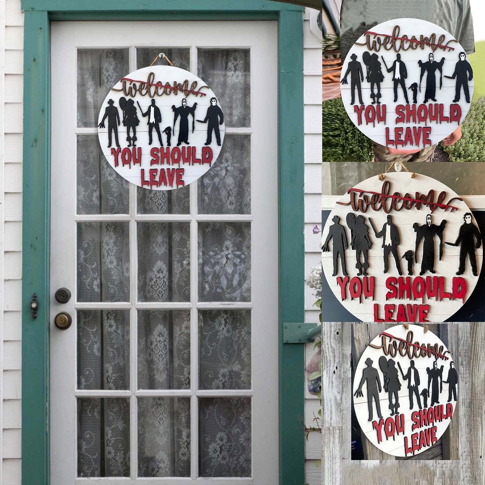 Halloween Horror Welcome Sign👻