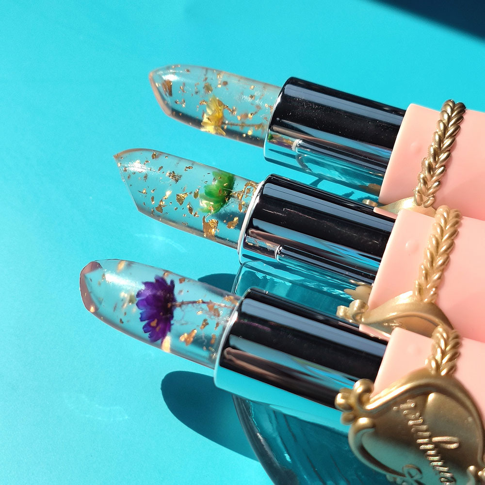 Crystal Jelly Flower Color Changing Lipstick💄