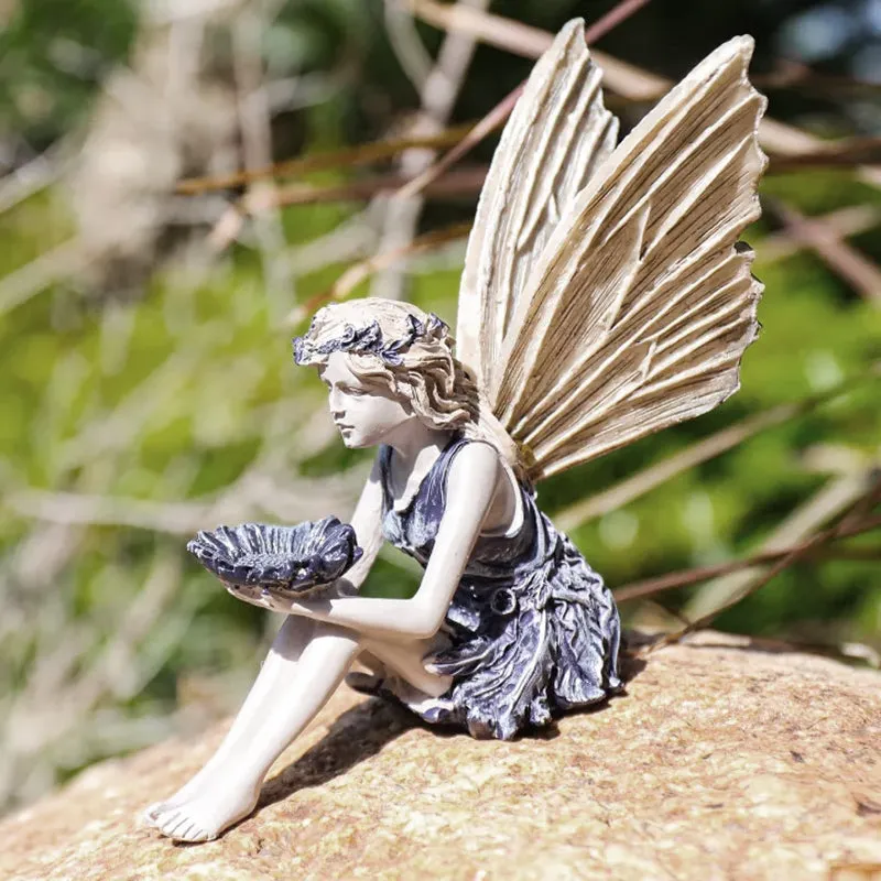 🦋Seated Fairy Statue Garden Resin Craft Ornament