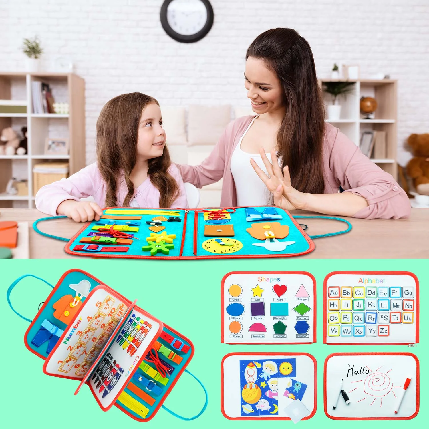 Sensory Book Board - Discover & Learn By Feeling